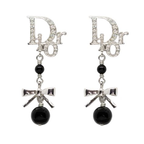 dior ribbon earrings|Dior earrings for women.